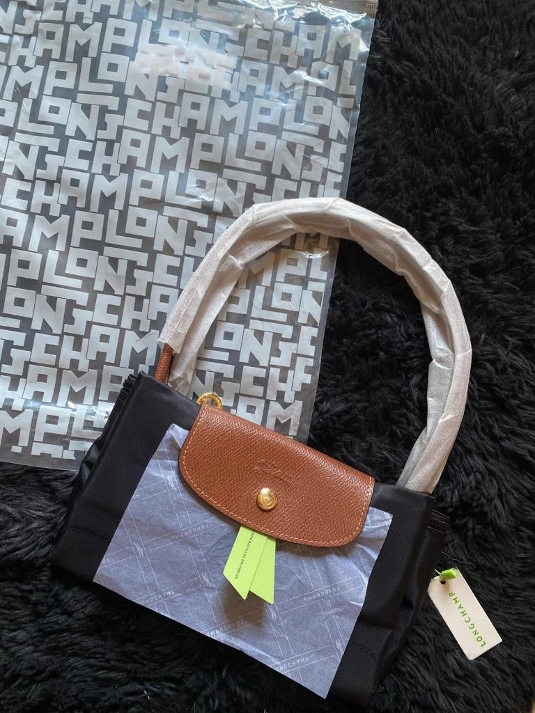 Sac à main Longchamp Le Pliage Original taille L, Envoi, Neuf, Noir, Sac à main