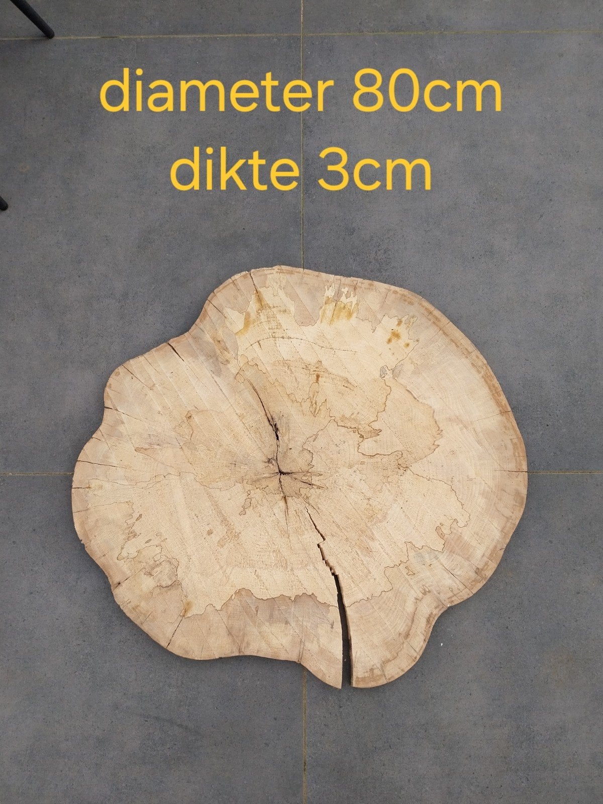 Boomstamtabletten voor boomstamtafel beuk, Doe-het-zelf en Bouw, Ophalen, Nieuw, Plank, 50 mm of meer