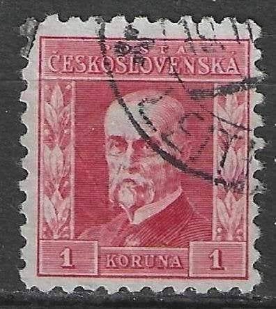 Tchécoslovaquie 1926/1928 - Yvert 219 - Masaryk (ST), Envoi, Affranchi