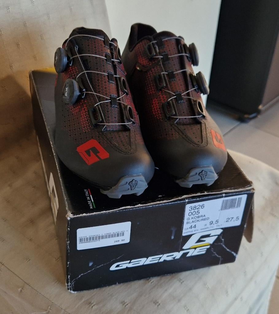 Fietsschoenen👍GAERNE👍NIEUWE👍"Kobra" Black/Red👍m: 44👍, Fietsen en Brommers, Schoenen, Nieuw, Overige maten, Ophalen of Verzenden