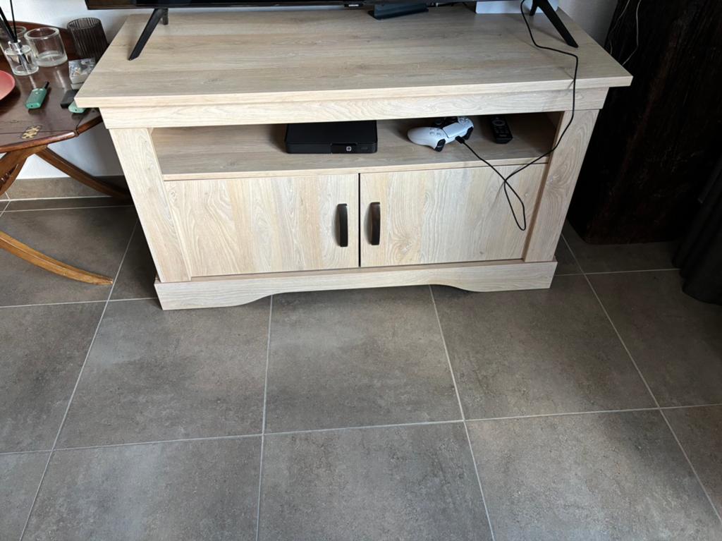 Tv meubel, Ophalen, Kunststof, 100 tot 150 cm, Minder dan 100 cm