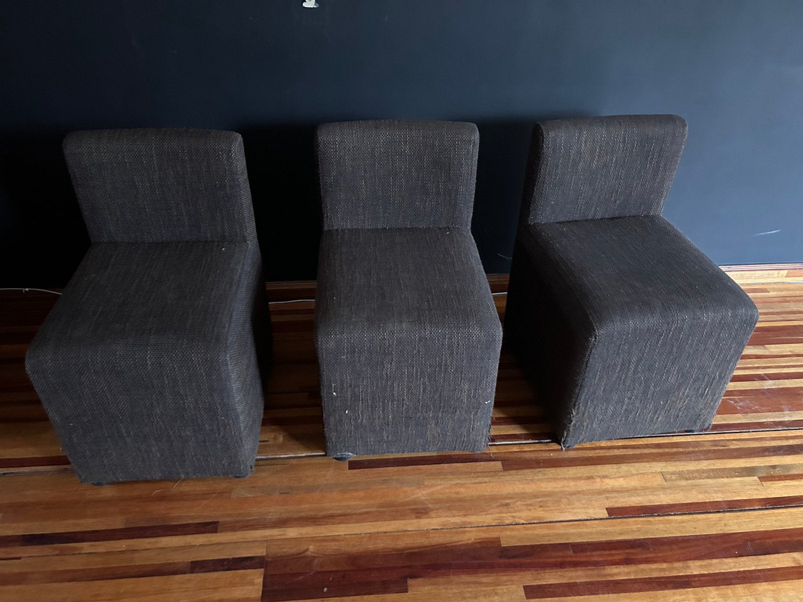 4 identieke zeteltjes fauteuils, Ophalen, Zo goed als nieuw