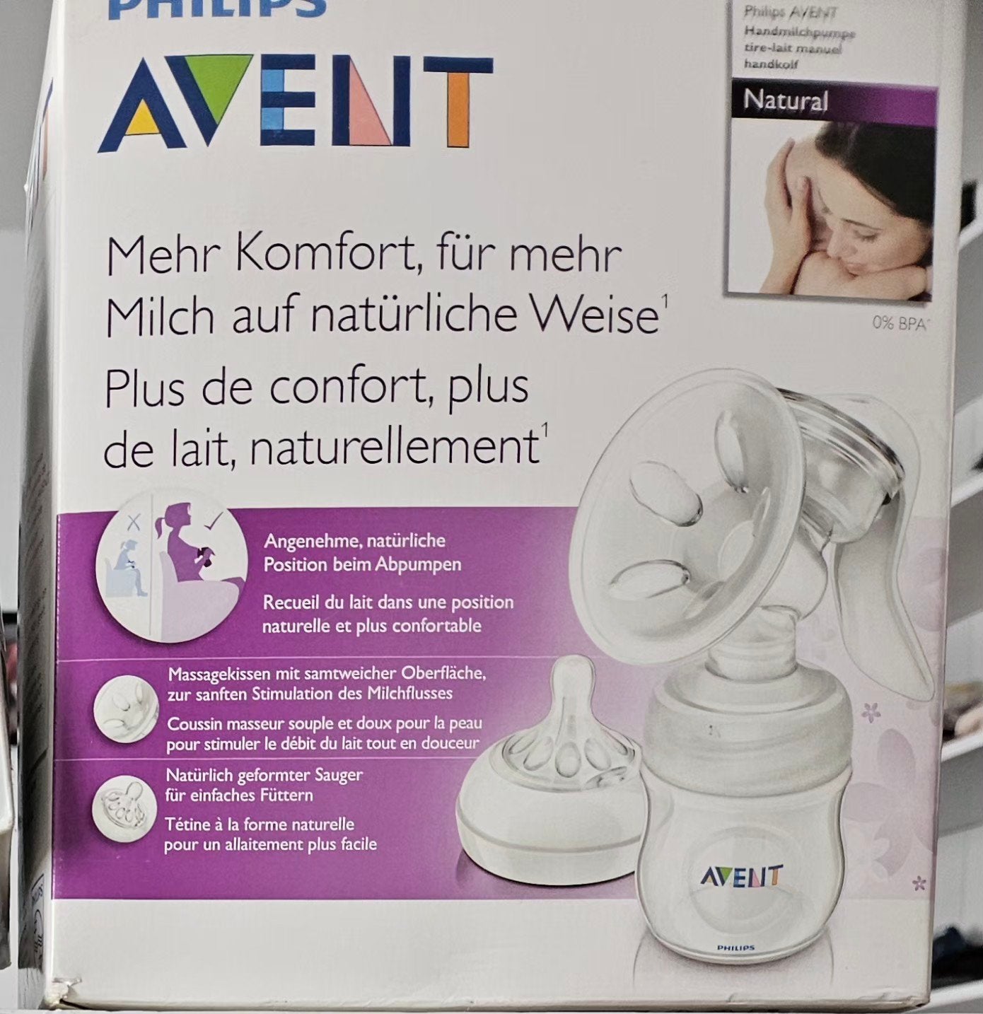 Tire-lait manuel Avent, Enlèvement ou Envoi, Tire-lait