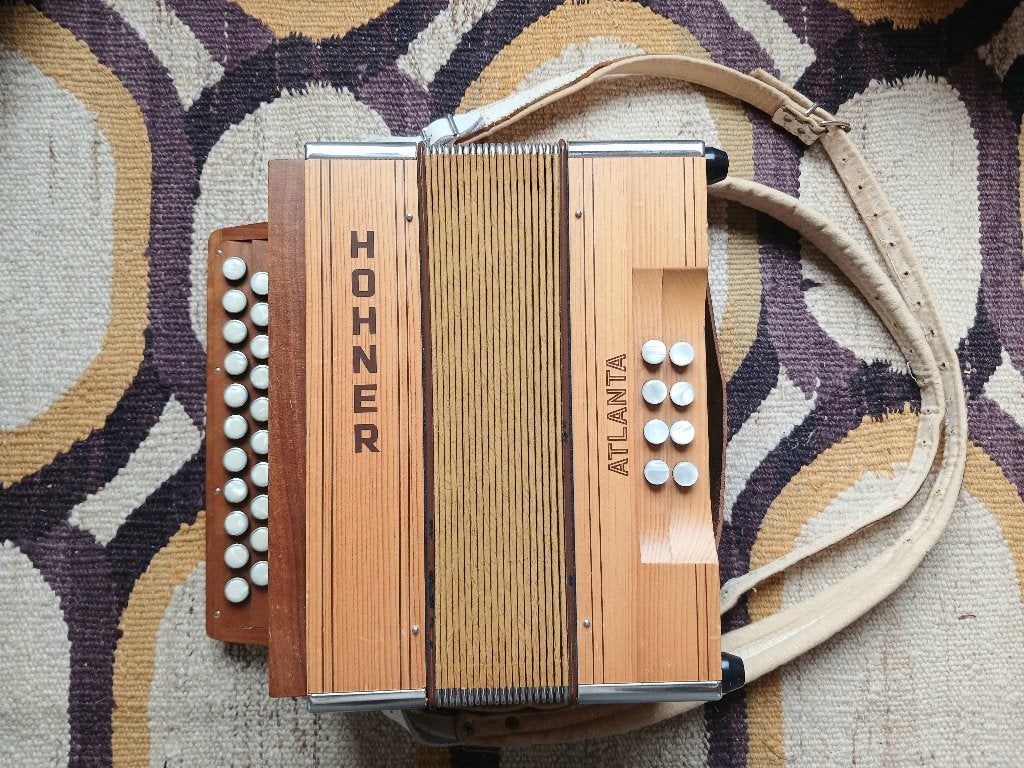 accordéon diatonique Hohner Atlanta, Muziek en Instrumenten, Ophalen, Hohner, Met koffer