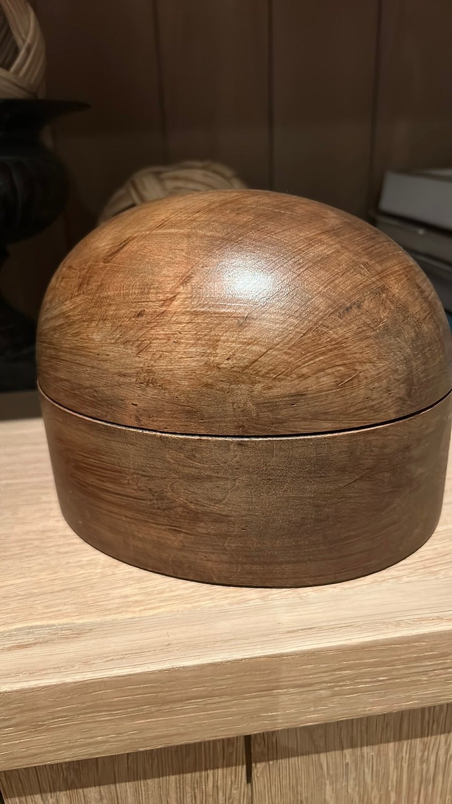 Ancien chapeau en bois, Enlèvement, Comme neuf, Bois