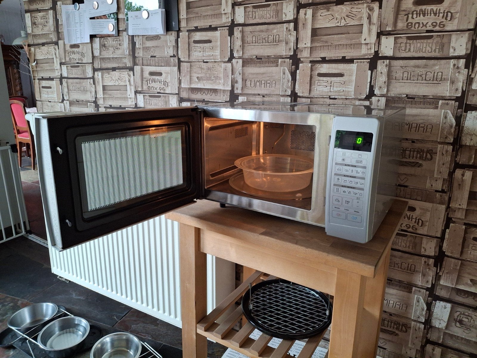 micro combi oven, Electroménager, Comme neuf, 45 à 60 cm, Four à micro-ondes combiné, Gril