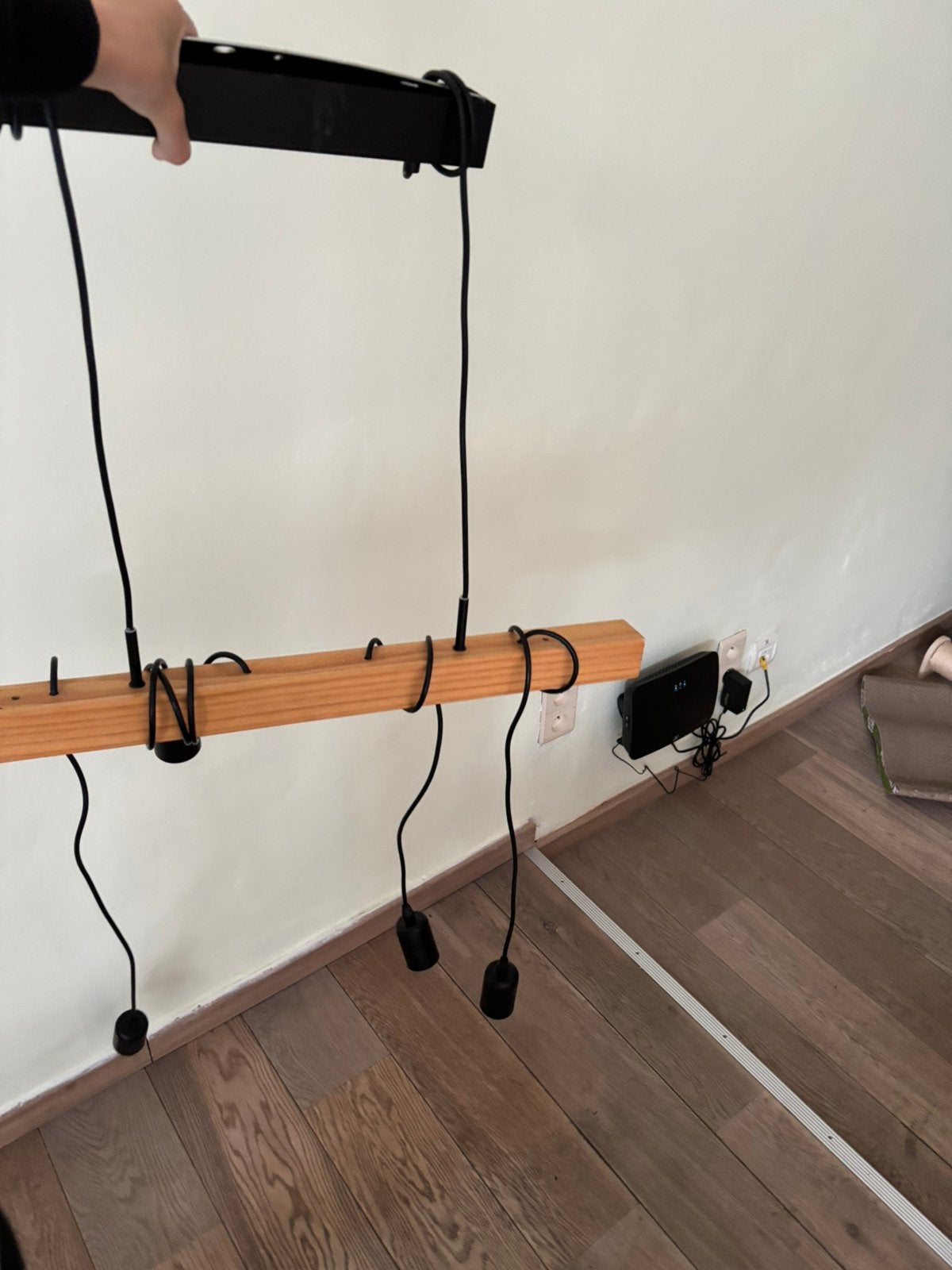 Stoere hanglamp van Eglo, Enlèvement ou Envoi, Comme neuf, Bois
