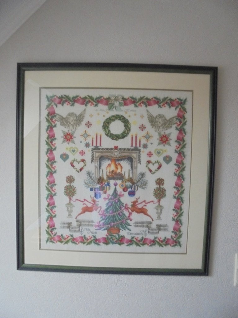 Prachtig decoratief borduurwerk Kerst, Ophalen, Nieuw