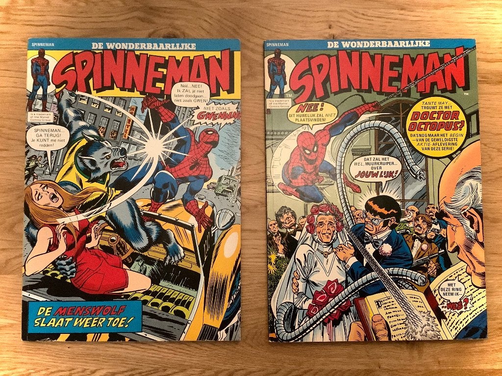 VINTAGE COMICS SPINNEMAN 1974 .MARVEL COMICS., Boeken, Strips | Comics, Zo goed als nieuw, Meerdere comics, Ophalen