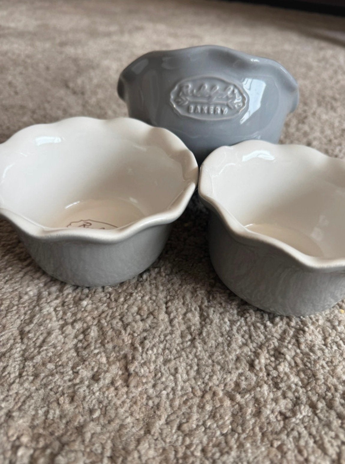3x Rudolf Bakery keramische ovenschaaltjes, Huis en Inrichting, Ophalen, Zo goed als nieuw, Keramiek