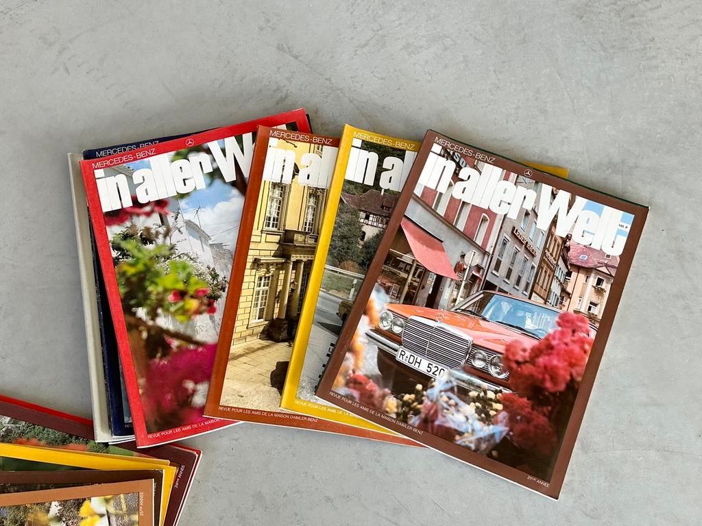 Collectie tijdschriften van Mercedes Benz “In aller welt”, Boeken, Tijdschriften en Kranten, Ophalen, Zo goed als nieuw