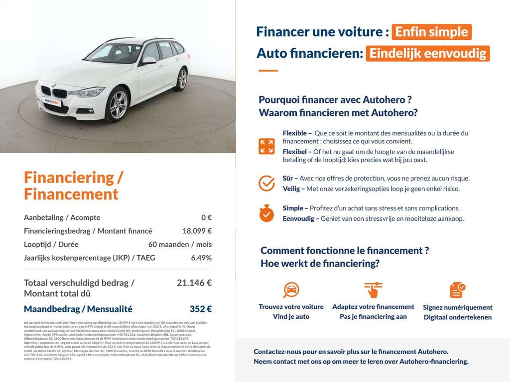 BMW 3 Serie 320 320i xDrive M Sport (bj 2019, automaat), Auto's, Automaat, 1998 cc, Gebruikt, Wit