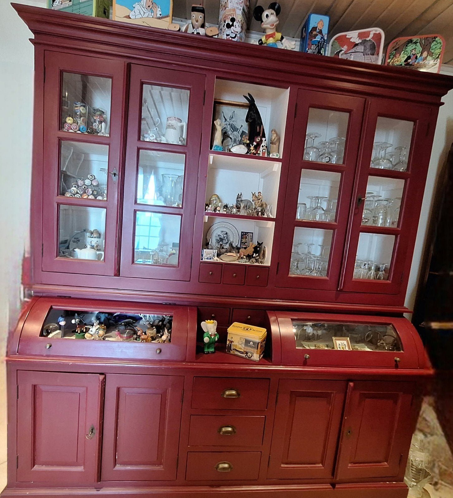 vaisselier vitrine, Enlèvement, Avec porte(s)