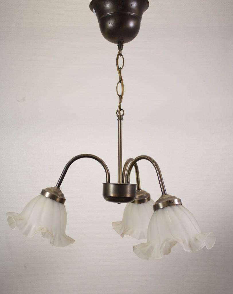 Plafonniers Trois branches IKEA (fin90's), Maison & Meubles, Enlèvement, Utilisé, Verre, IKEA Type T9327 (1997)