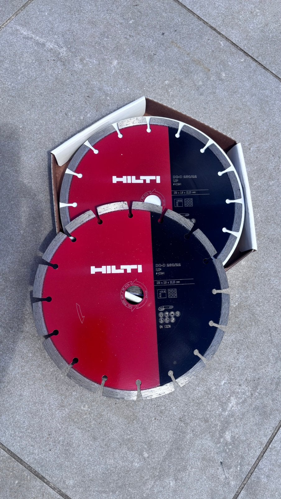 Set van 5 Hilti DC-D 230/22 UP Diamantzaagbladen, Ophalen, Zo goed als nieuw