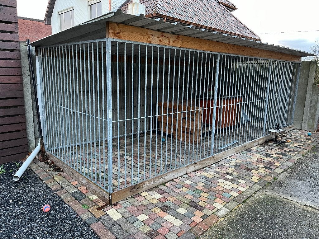 Hondenren 6m x 2m met dak, Ophalen