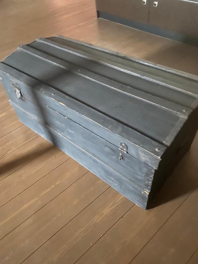 Antieke opbergkoffer, Huis en Inrichting, Ophalen, Gebruikt, Overige materialen