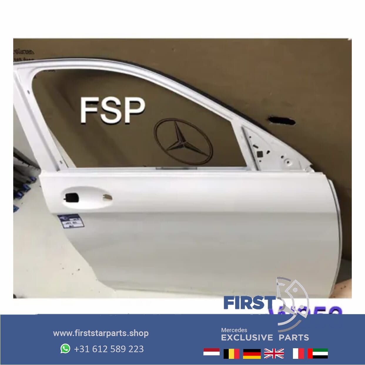 W253 GLC DEUR PORTIER WIT RECHTSVOOR Mercedes GLC Klasse 201, Gebruikt, -, Deur, Ophalen of Verzenden