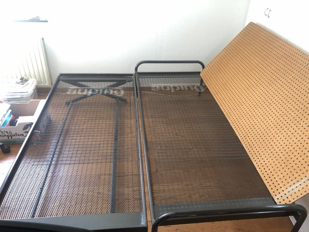 AUPING vouwbed - zonder matras, Ophalen, Gebruikt, 90 cm, Bruin