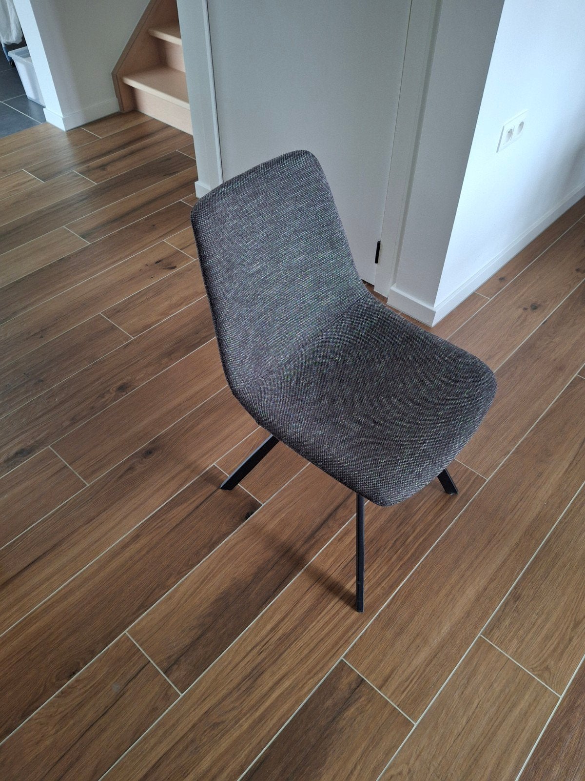 Chaises de salon (4 x anthracite), Maison & Meubles, Chaises, Enlèvement
