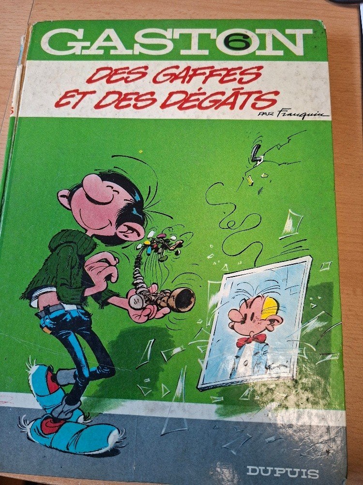 Des gaffes et des dégâts, Une BD, Enlèvement, Utilisé, Franquin