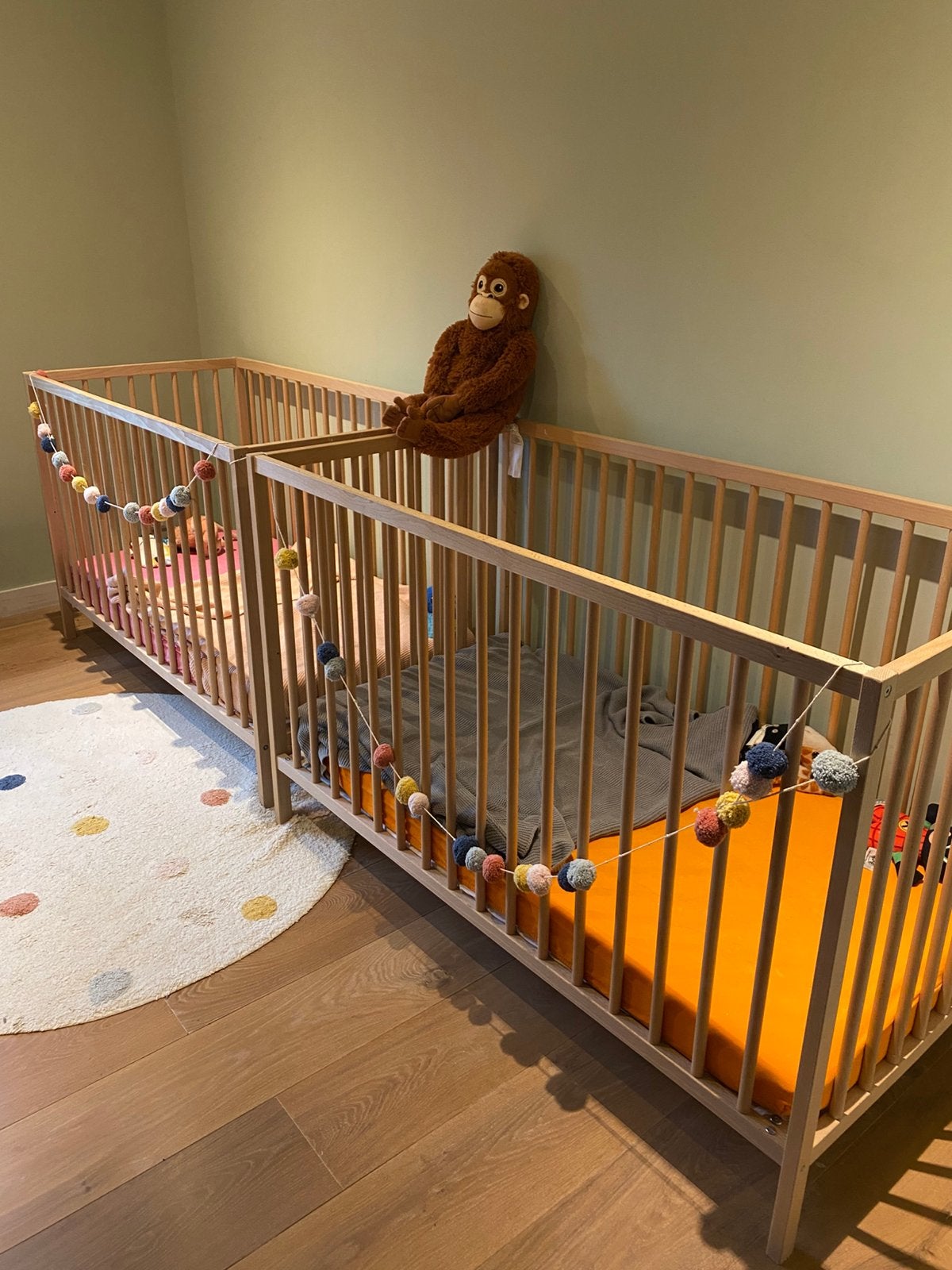 Houten spijlenbed ikea, Kinderen en Baby's, Babywiegjes en Ledikanten, Zo goed als nieuw, Ophalen