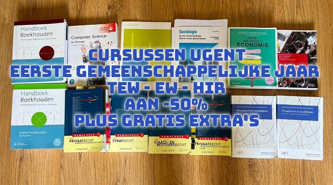 CURSUSSEN EERSTE GEMEENSCHAPPELIJKE JAAR -TEW EW HIR-, Boeken, Informatica en Computer, Ophalen of Verzenden, Zo goed als nieuw