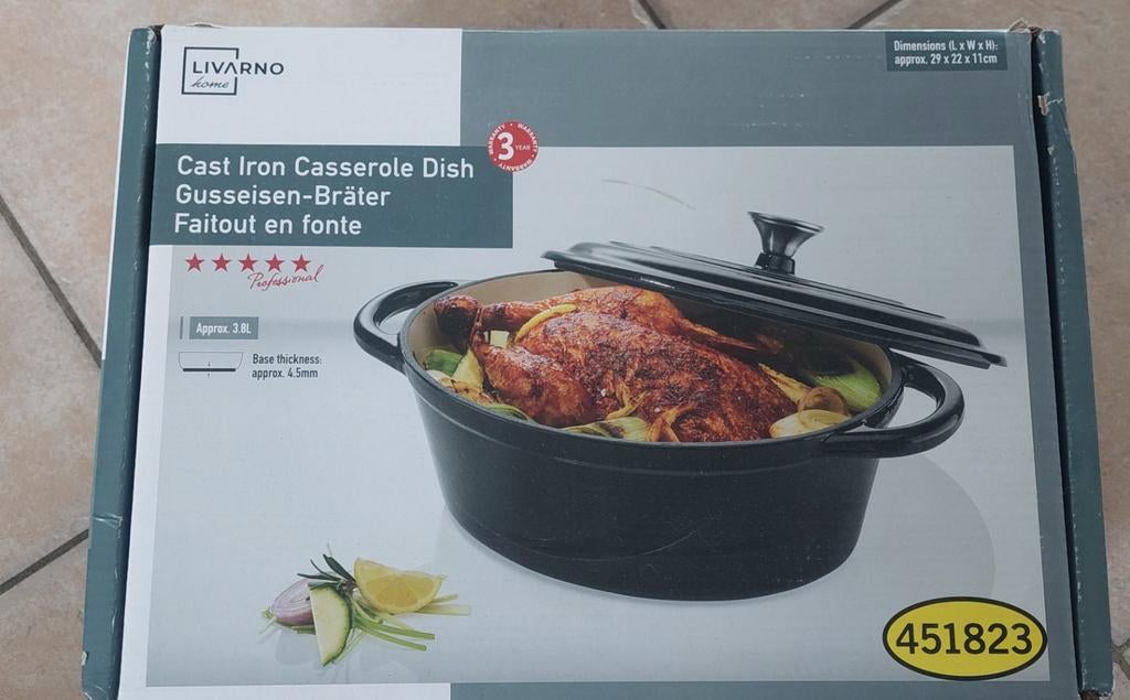 Gietijzeren stoofpot, Huis en Inrichting, Keuken | Potten en Pannen, Ophalen, Gietijzer