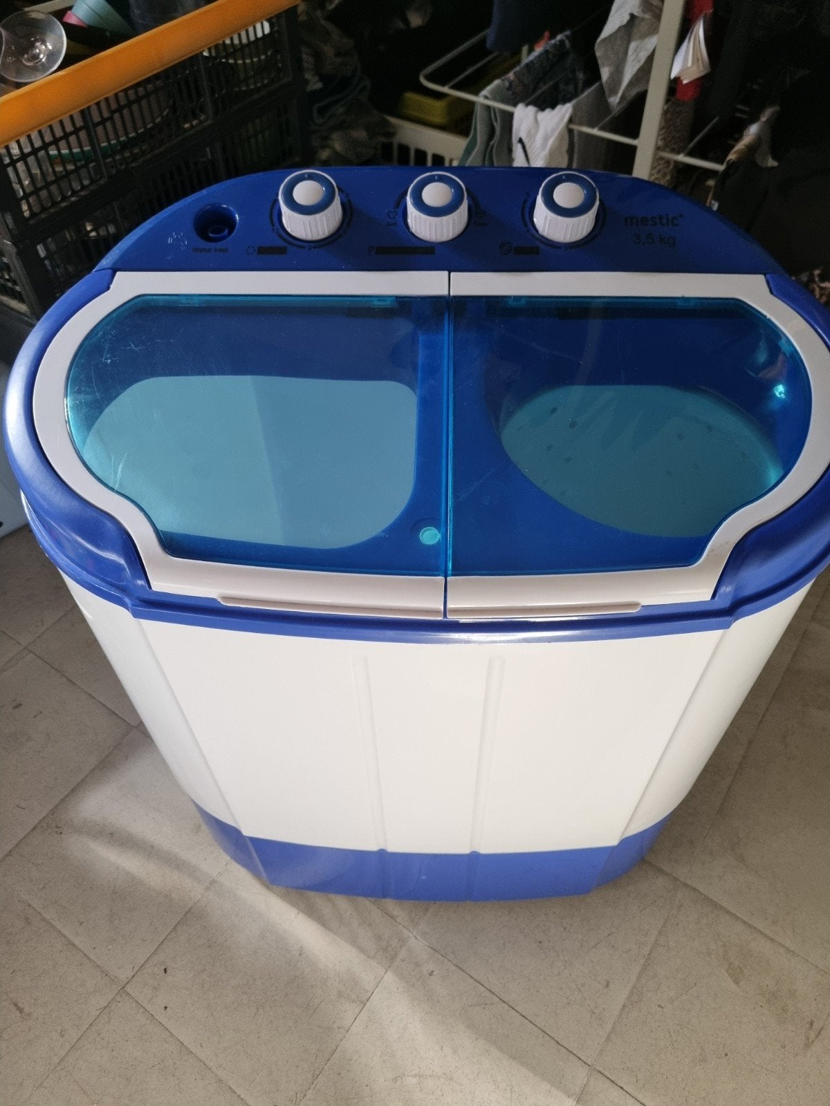 Mestic wasmachine camping, Ophalen, Zo goed als nieuw