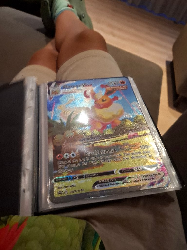pokemonkaart flareon vmax, Enlèvement ou Envoi, Comme neuf, Cartes en vrac, Foil