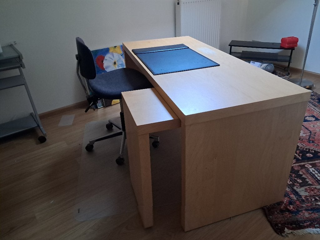 Bureau, Ophalen, Demontabel, Gebruikt, 65 cm