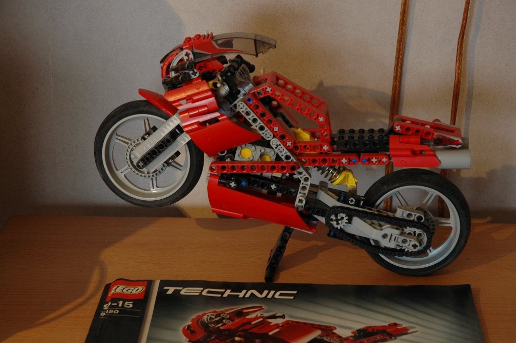 Lego 8420 Street Bike, Lego, Ensemble complet, Instructions incluses, Enlèvement