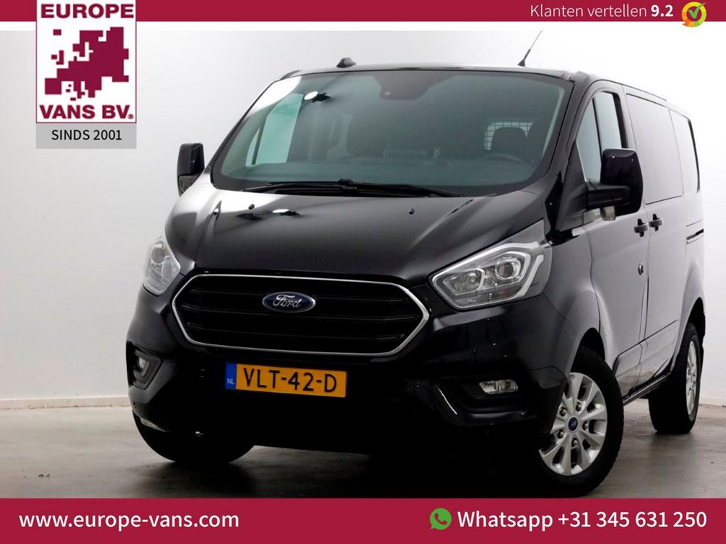 Ford Transit Custom 2.0 TDCI 130pk L1H1 Automaat D.C. Limite, Auto's, Bestelwagens en Lichte vracht, Automaat, Parkeersensor, Zwart