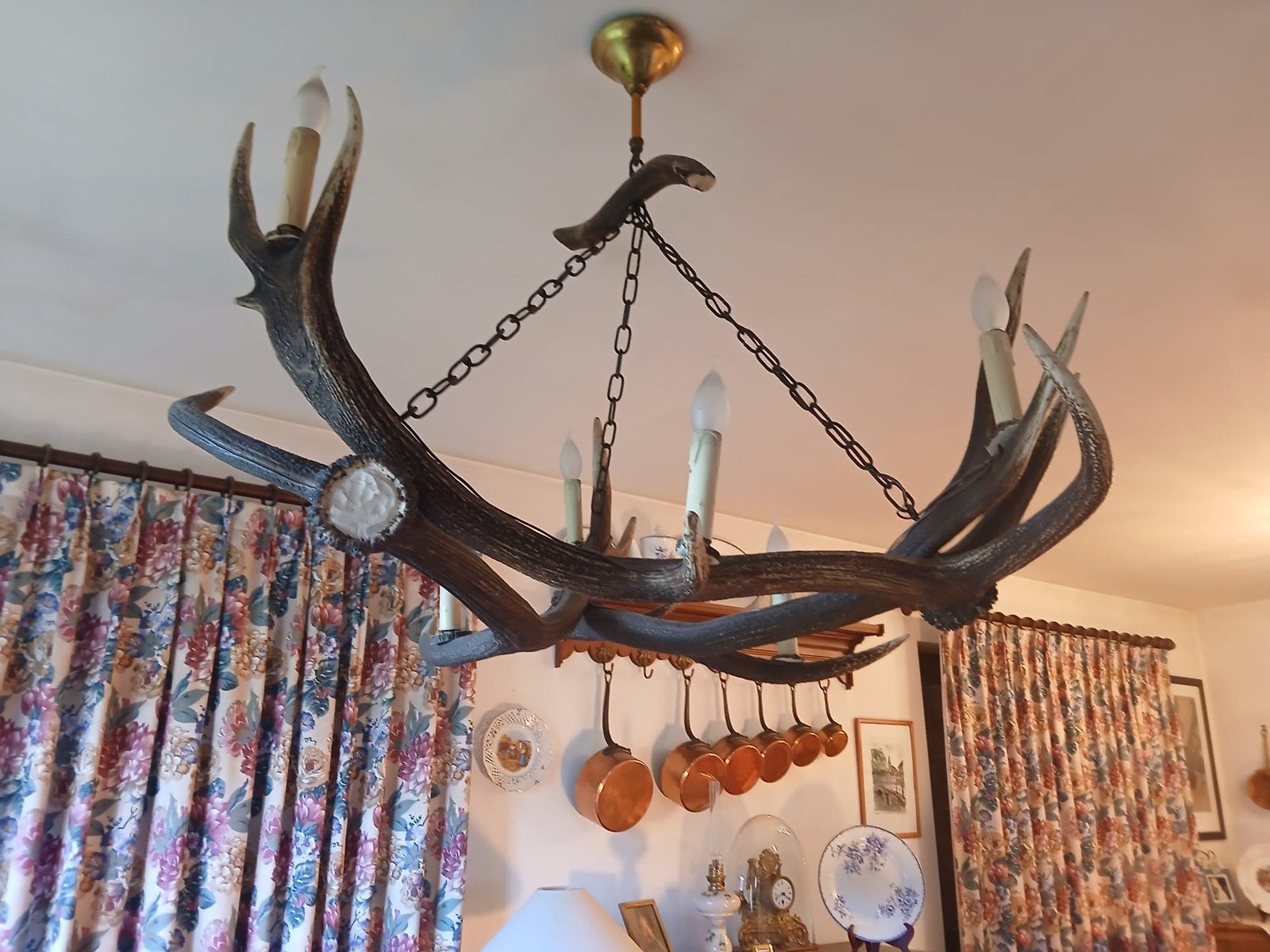 Lustre corne, Enlèvement, Utilisé, Bois