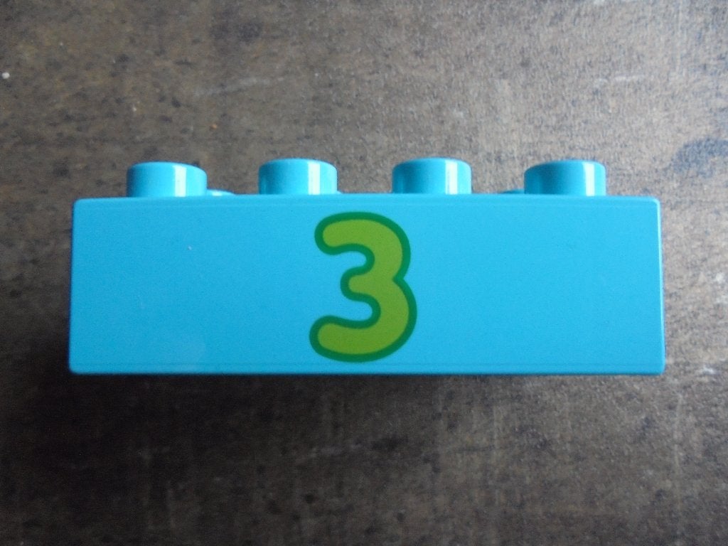Lego Duplo Brick 2x4 (zie foto's), Ophalen of Verzenden, Gebruikt, Losse stenen, Duplo