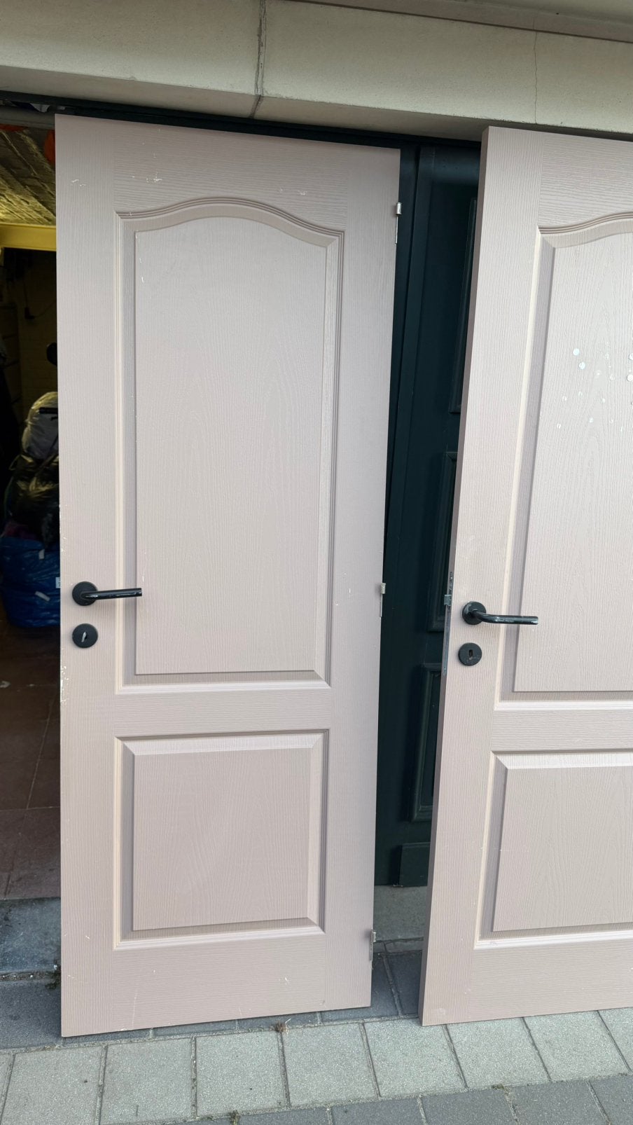 2 portes en bois, Bricolage & Construction, Enlèvement, Comme neuf, Bois