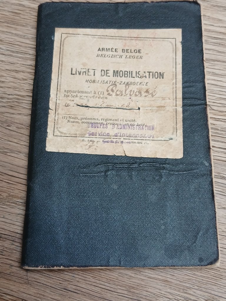Abbl livret de mobilisation intendance, Envoi, Armée de terre, Livre ou Revue
