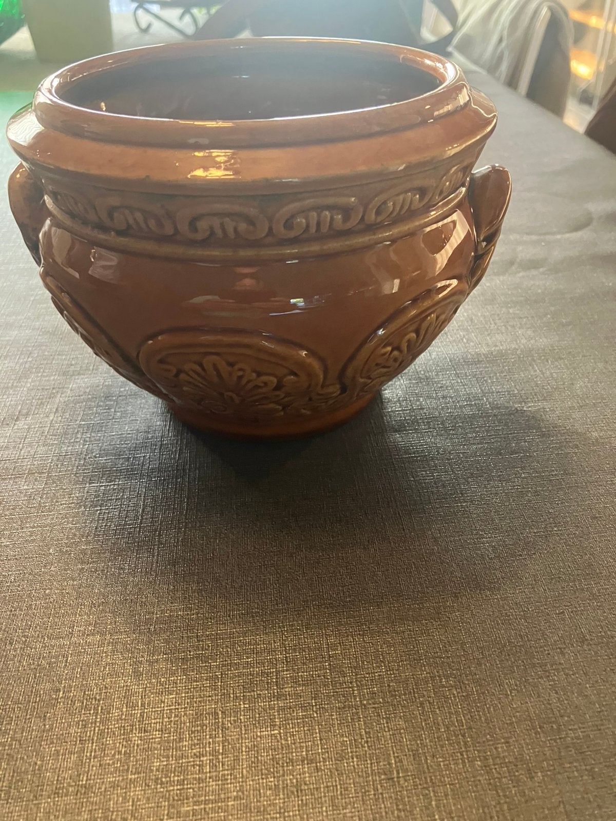 Vintage bloempot, Ophalen