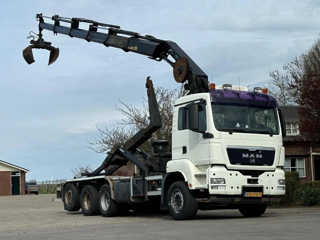 MAN TGS 35.400 8X4 !TRIPLE! 24tm GRUE/BRAS À CROCHET!TÉLÉ, Euro 5, Achat, Entreprise, Diesel