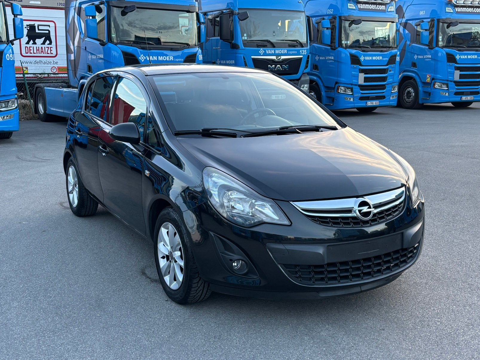 Opel Corsa COSMO 2014  1.2L  ESSENCE GPS AIRCO 87000km, Auto's, Euro 5, 63 kW, 1229 cc, Zwart