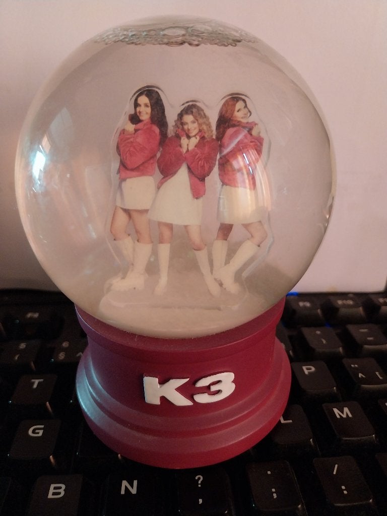 VINTAGE BOULE NEIGE DU GROUPE POP FLAMAND K3, Enlèvement ou Envoi, Autres types