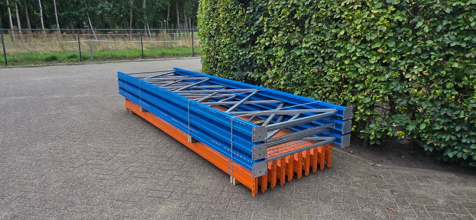 15 meter stow palletstelling , magazijnstelling, Ophalen