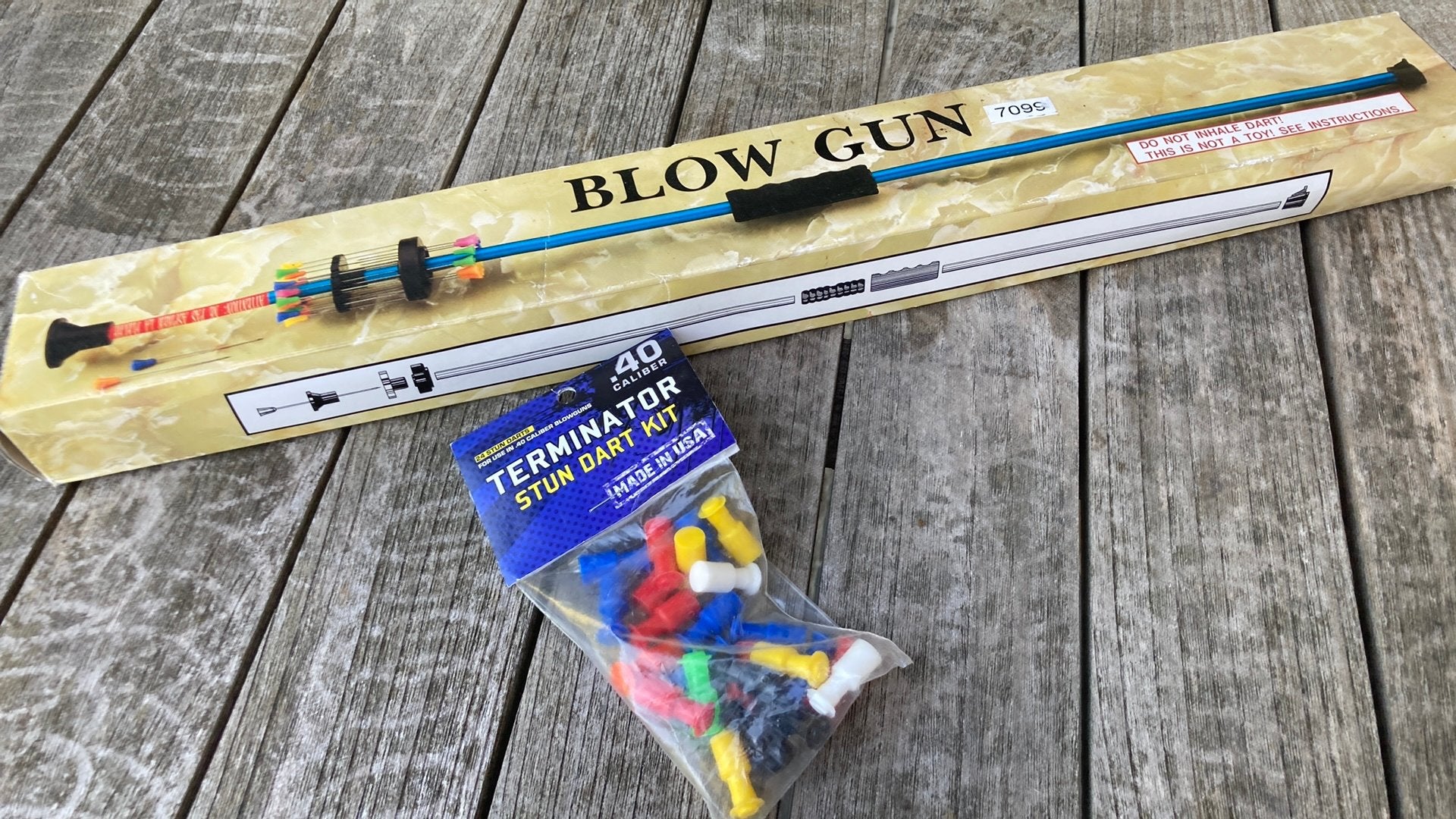 Terminator Blaaspijp (.40 Caliber) + Extra Stun Darts, Sport en Fitness, Ophalen of Verzenden, Zo goed als nieuw