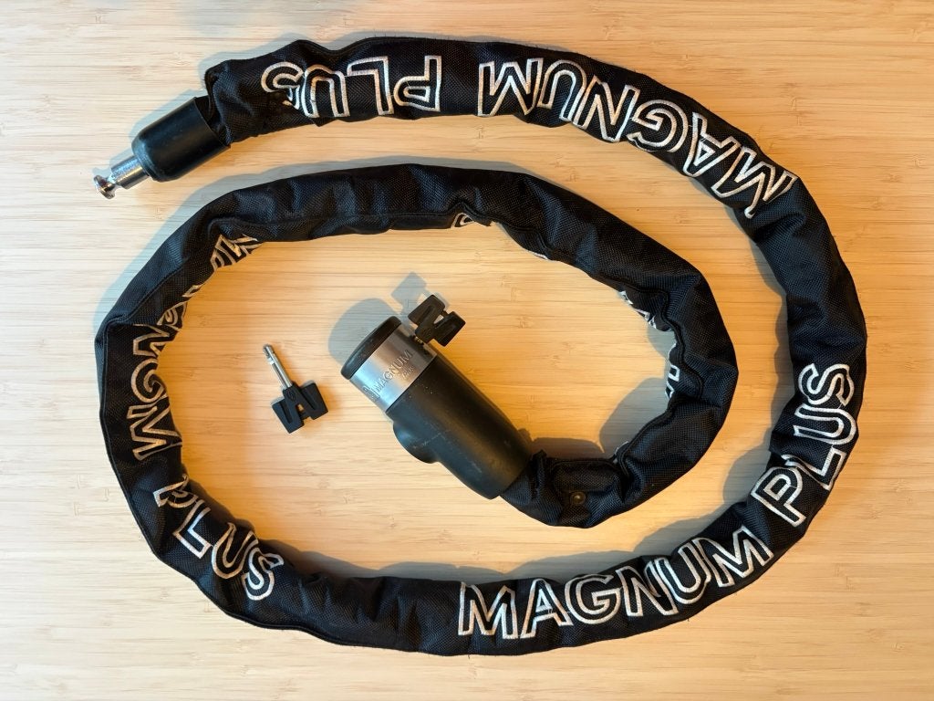 Magnum Plus kettingslot – 1,80 m  10 mm, Ophalen, Zo goed als nieuw, Kettingslot