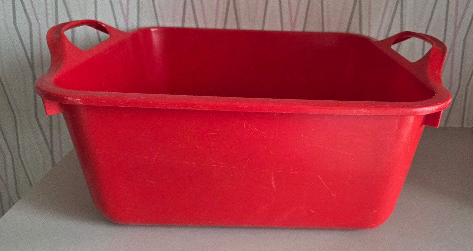 plastiek afwasbak, Ophalen, Kunststof