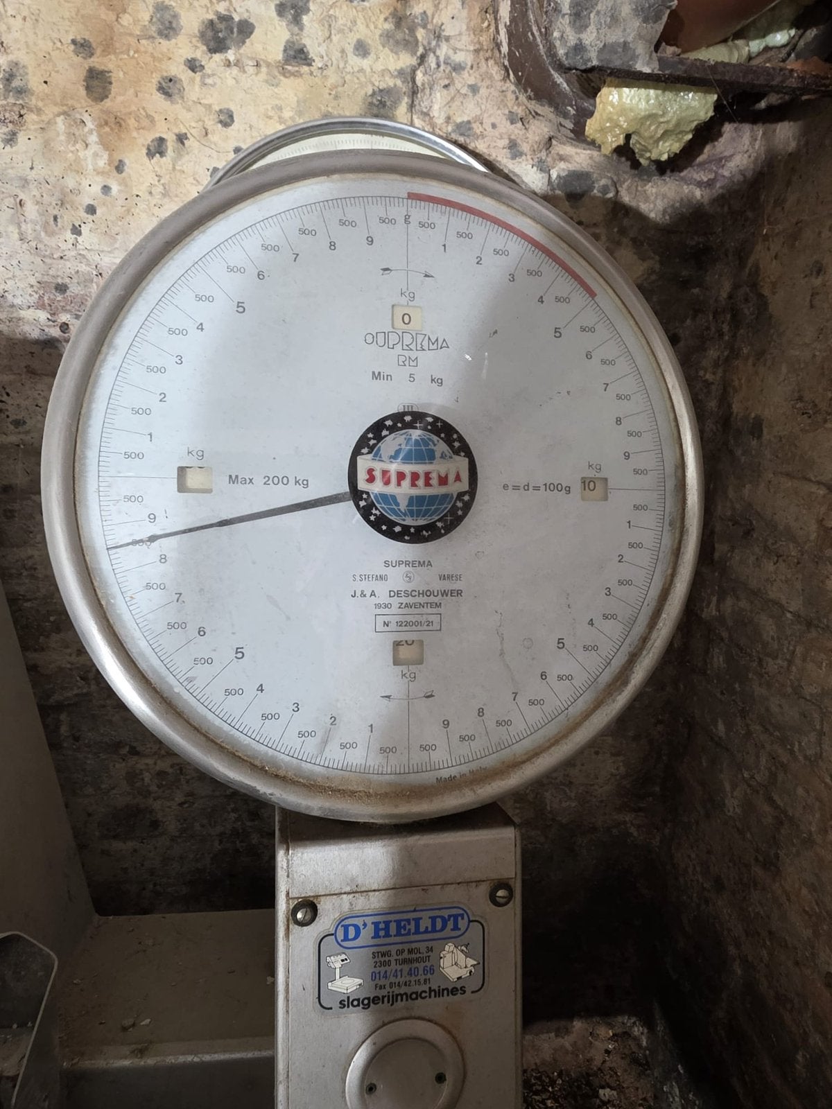 Professionele Sauter industriële weegschaal 150 kg, Ophalen, Zo goed als nieuw