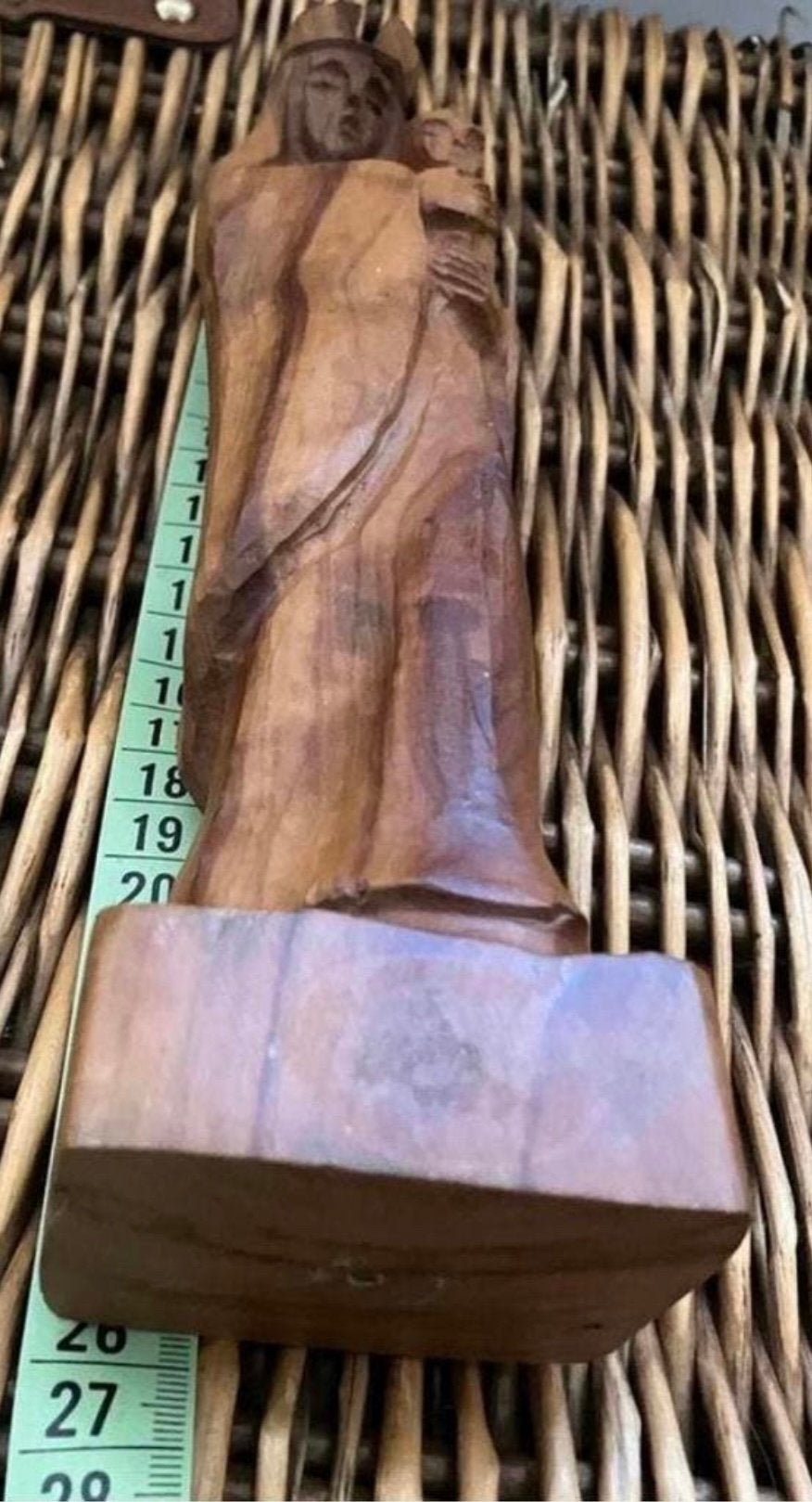 MARIA met haar zoon ! Mooi houten beeld !!, Antiek en Kunst, Ophalen of Verzenden