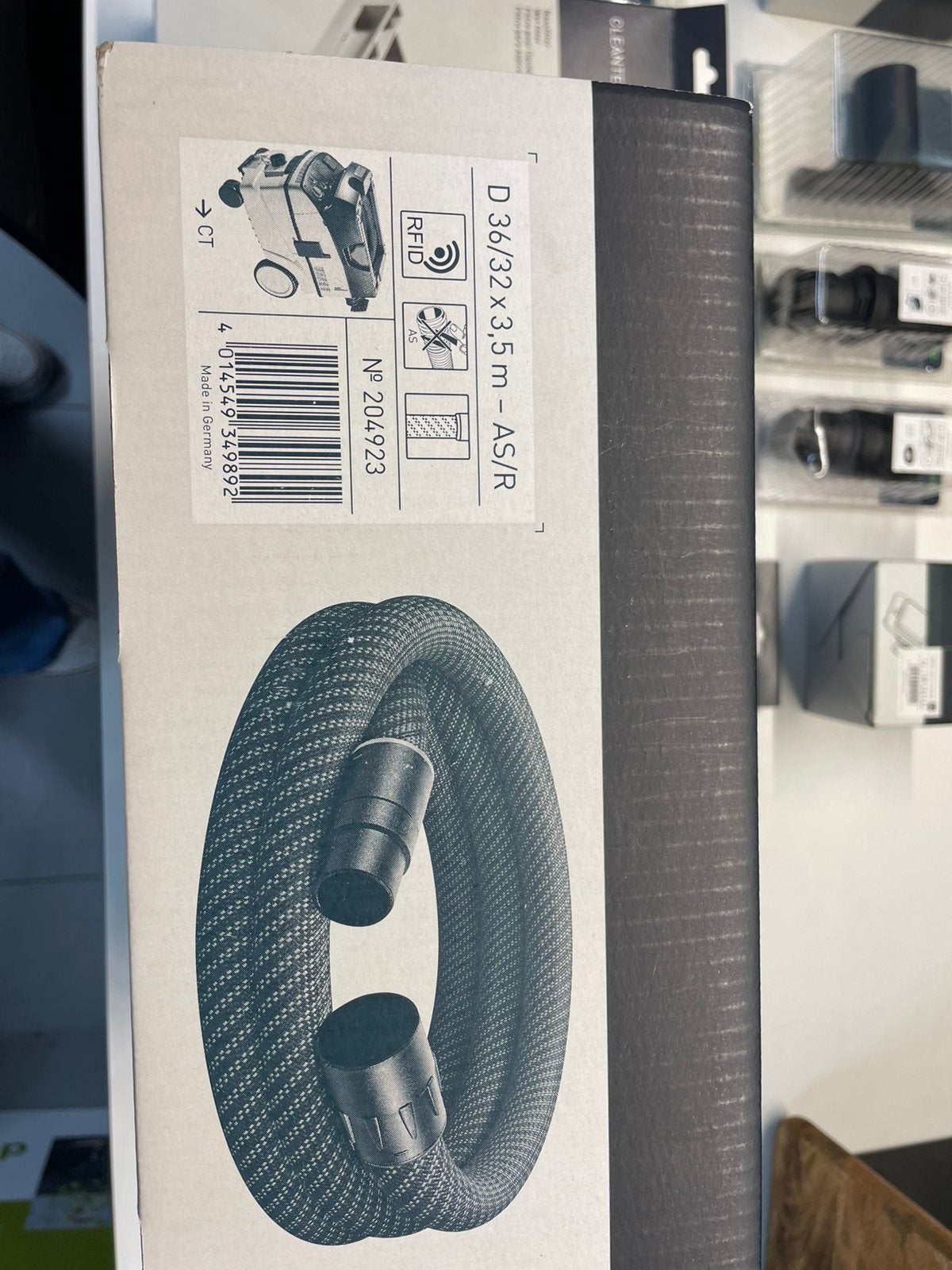 Pakket festool, Ophalen, Nieuw