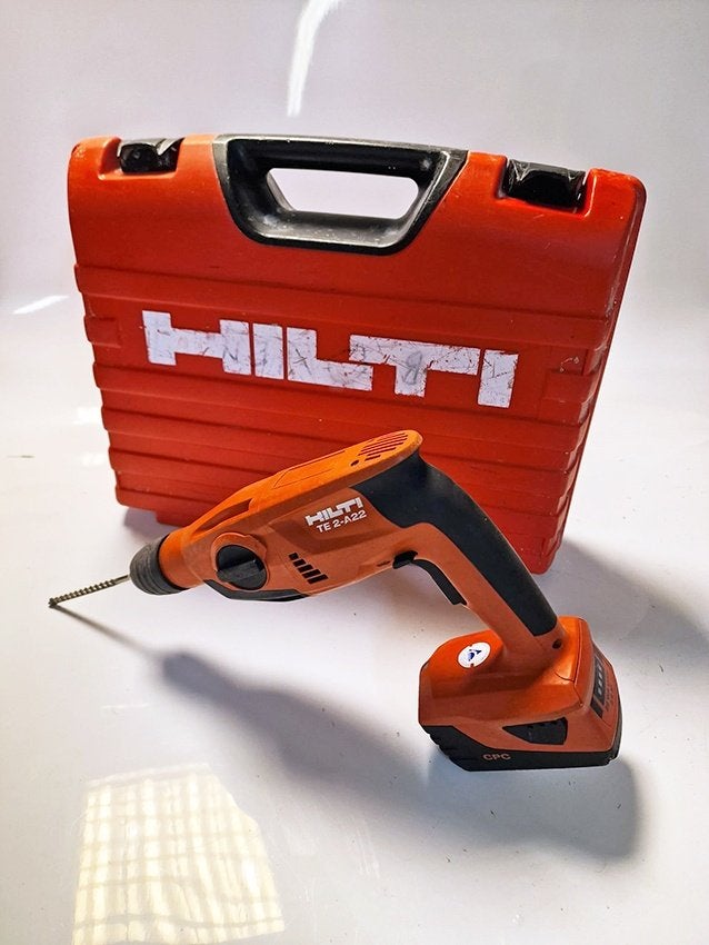 Hilti TE 2-A22 Accuboorhamer, Ophalen of Verzenden, Gebruikt, Boormachine, Klopboormechanisme