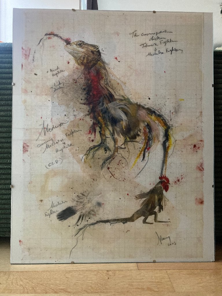 werkje Koen Vanmechelen, Antiek en Kunst, Kunst | Overige Kunst, Ophalen of Verzenden